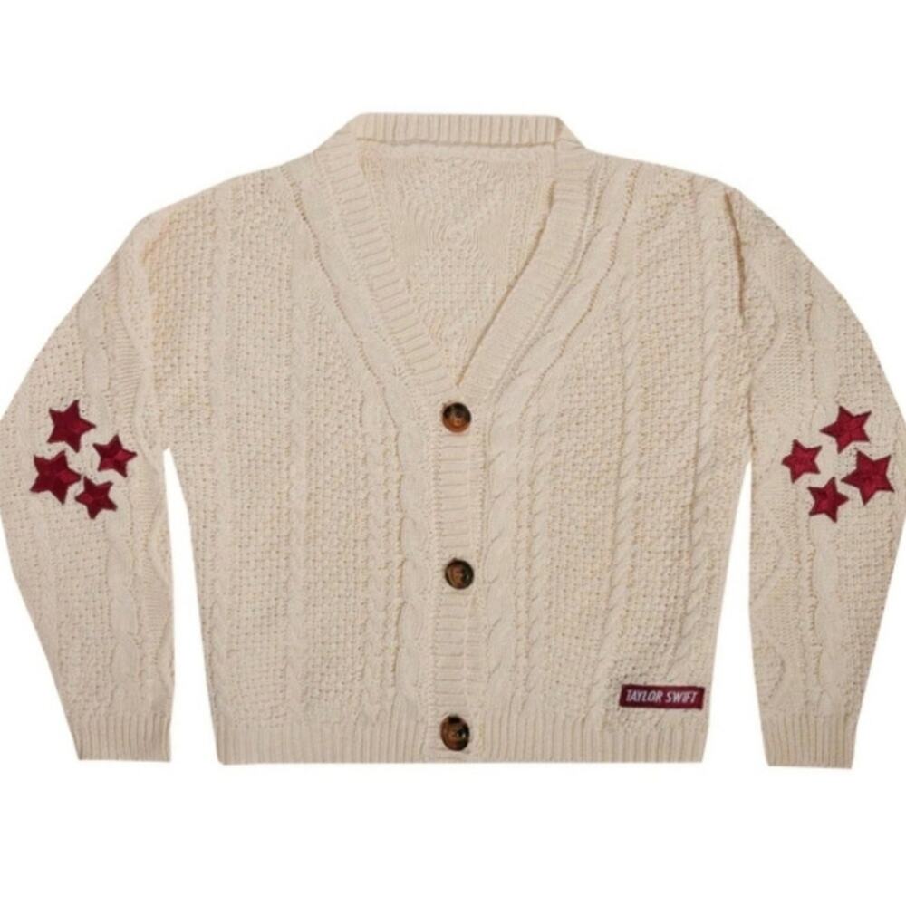 Taylor Swift Size XS S Cardigan Red Taylors Version Swiftie Sweater Merch